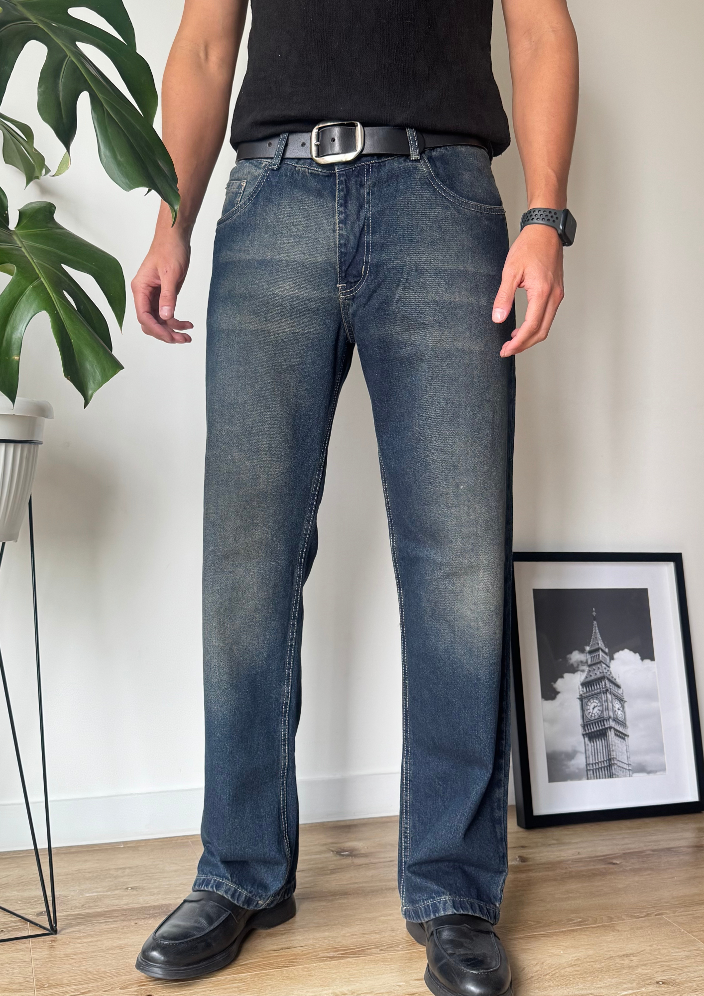 Jean Baggy Vintage Oscuro