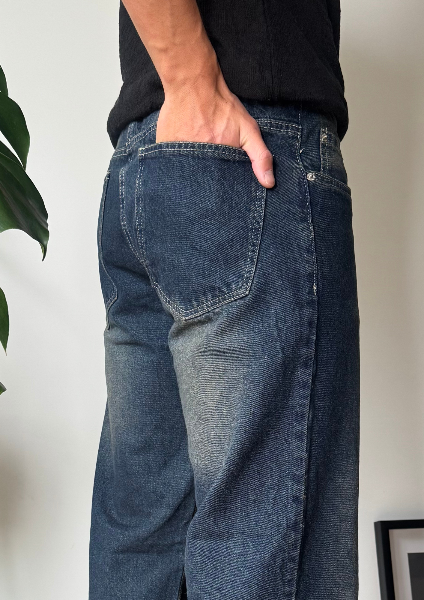 Jean Baggy Vintage Oscuro