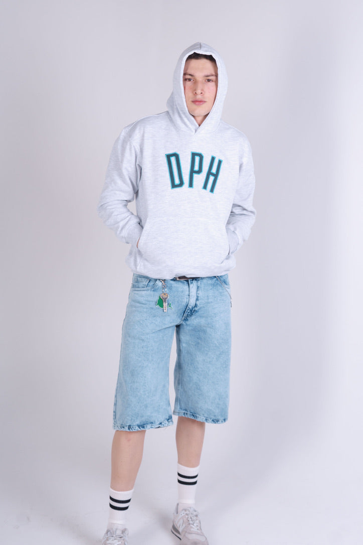 Hoodie Gris Jaspe Bordado DPH