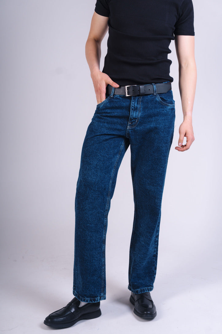 Jean Cargo Azul Oscuro