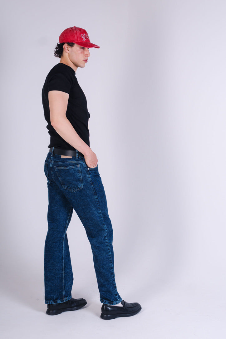 Jean Cargo Azul Oscuro