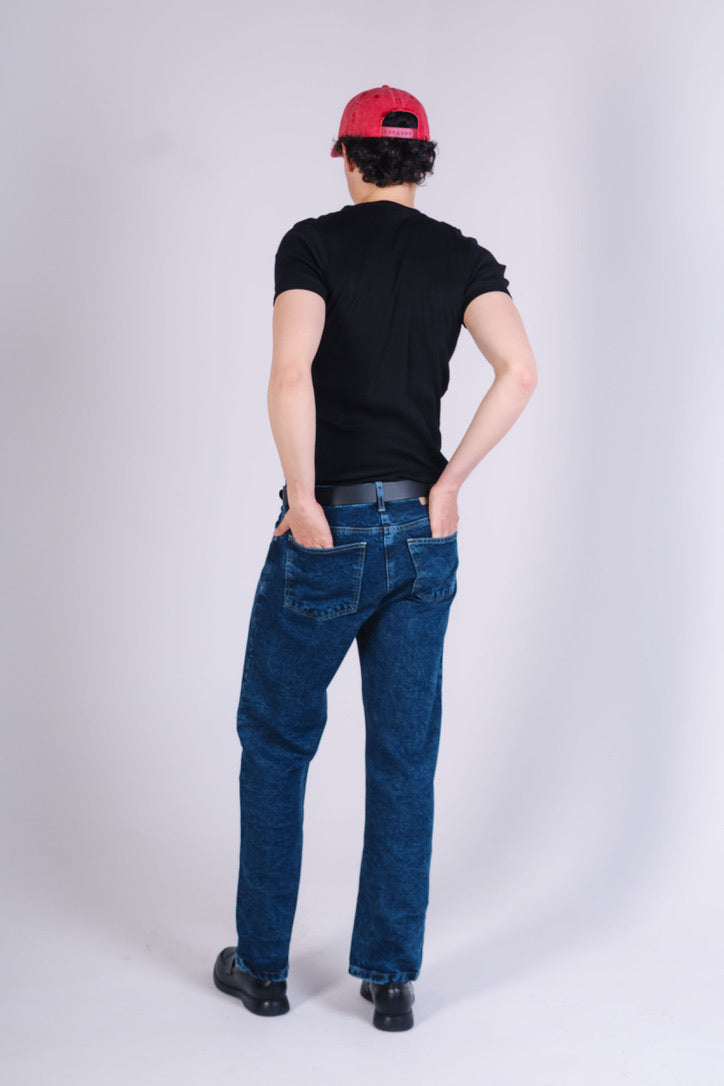 Jean Cargo Azul Oscuro