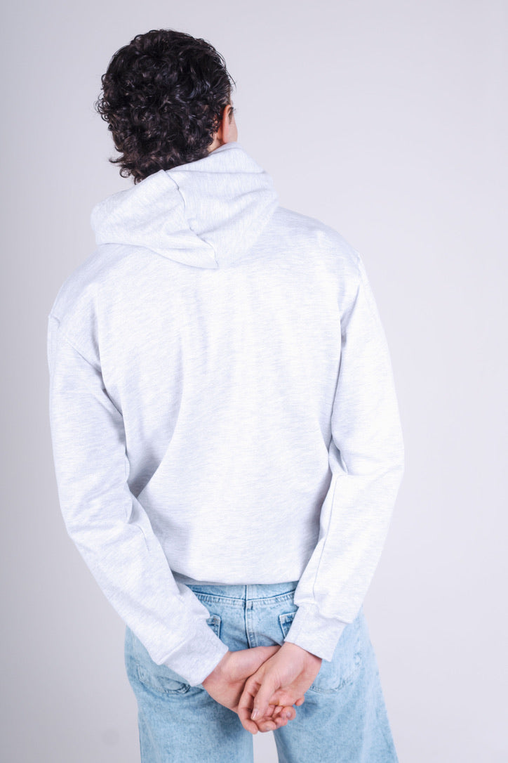 Hoodie Gris Jaspe Bordado DPH