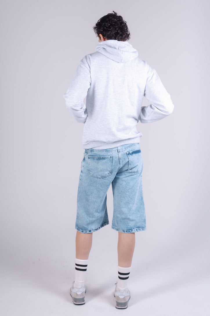 Hoodie Gris Jaspe Bordado DPH