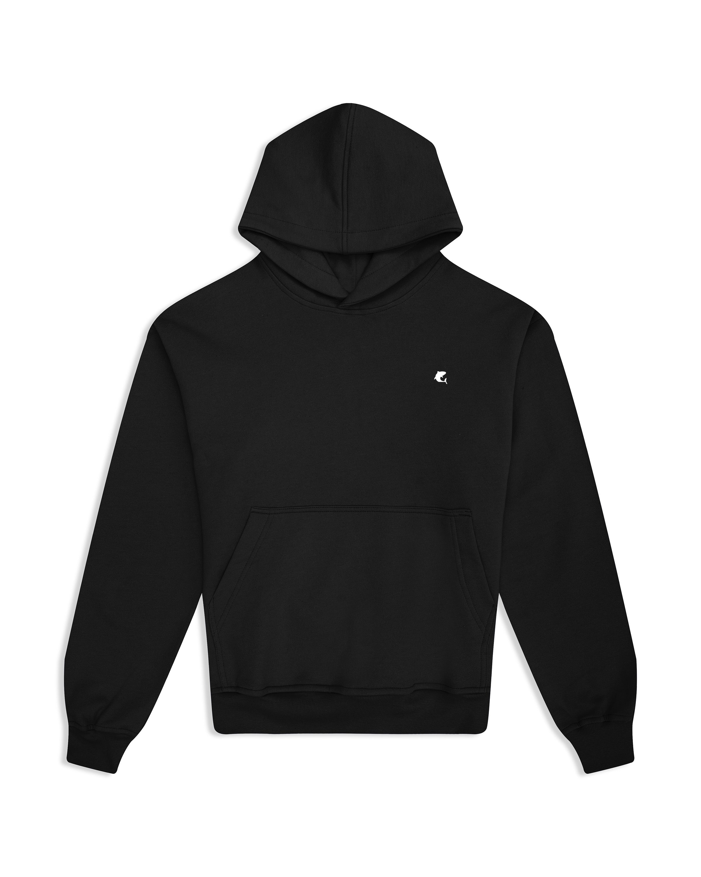 Hoodie Negro Básico Oversize