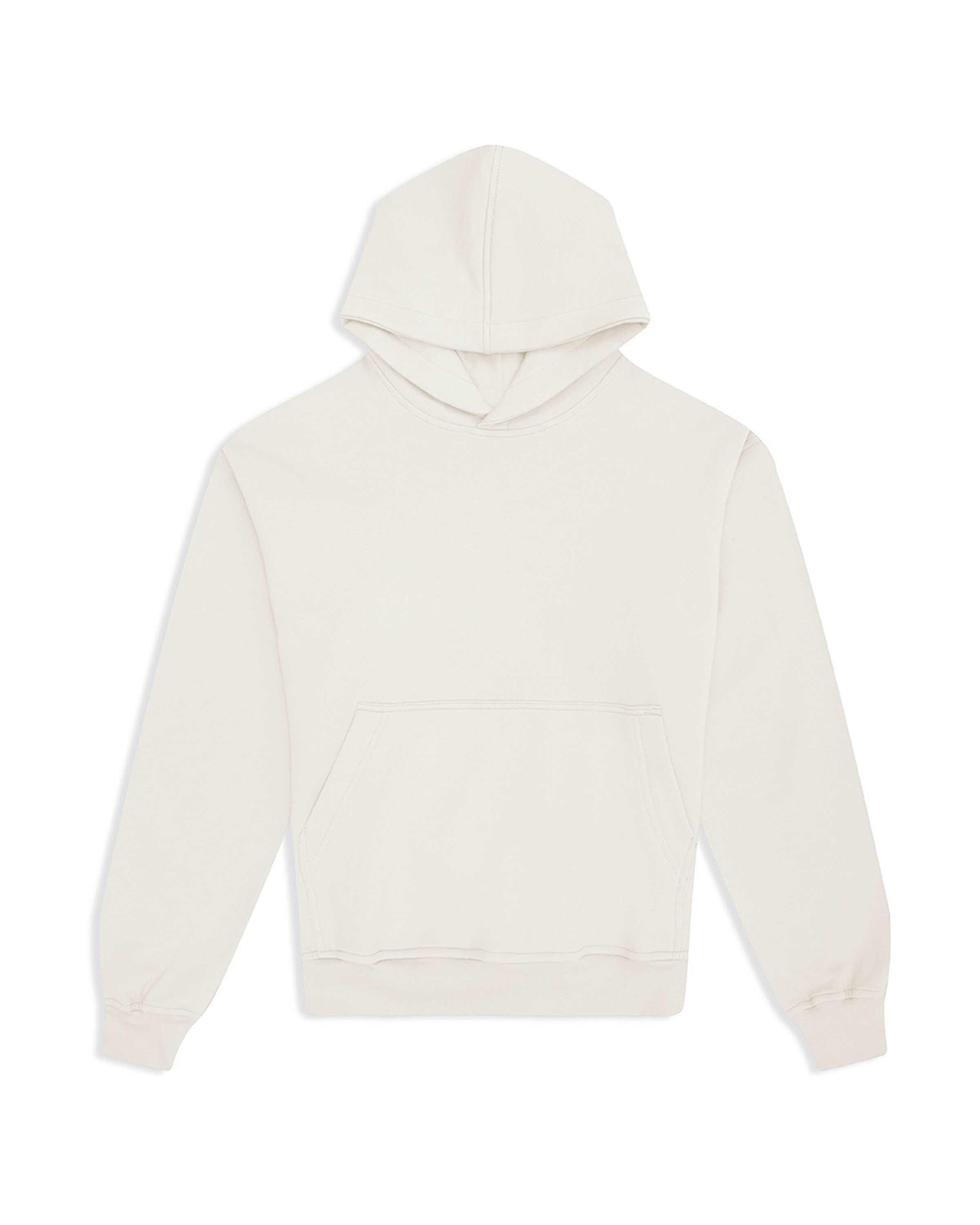 Hoodie Hueso Básico Oversize