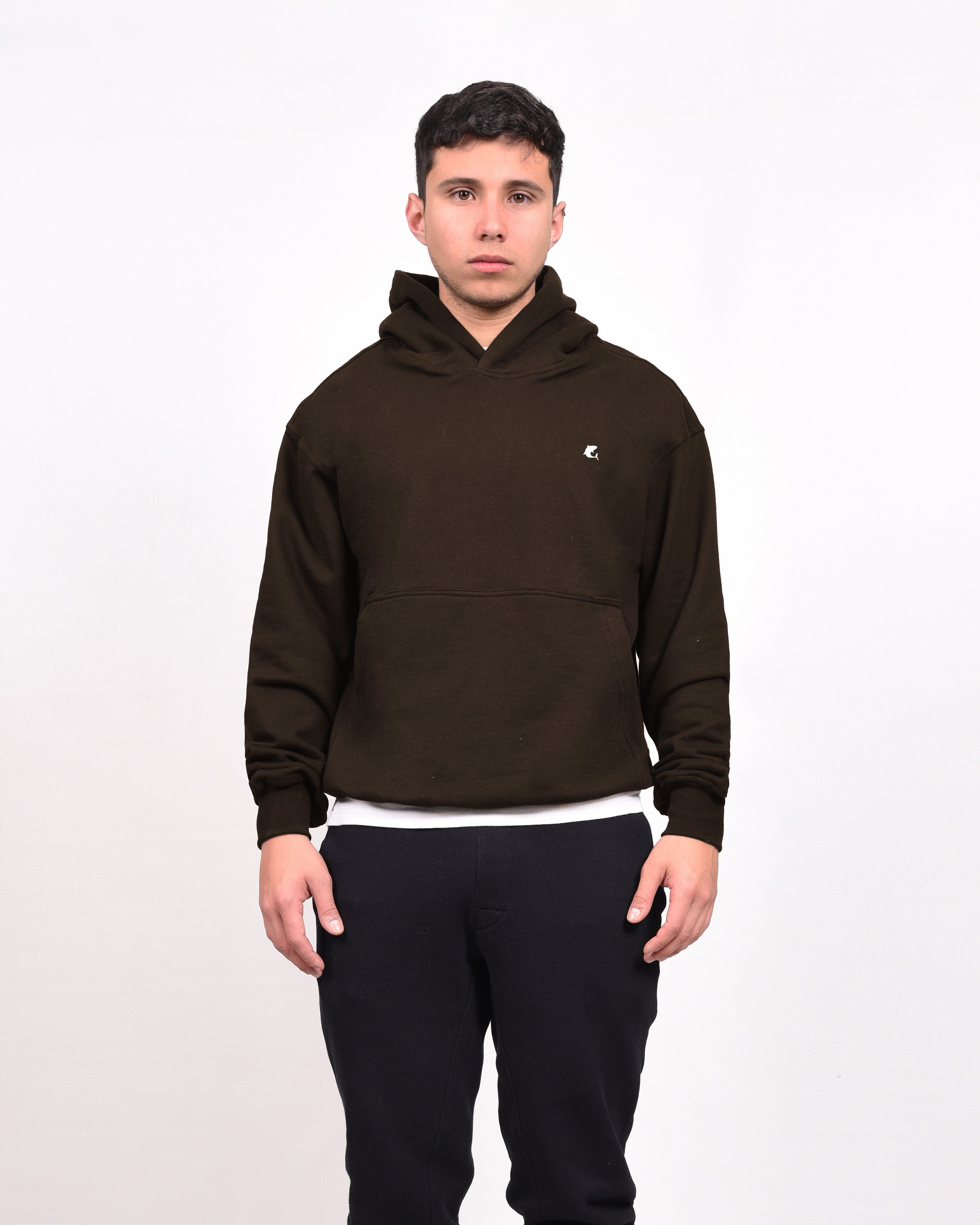 Hoodie Café Básico Oversize