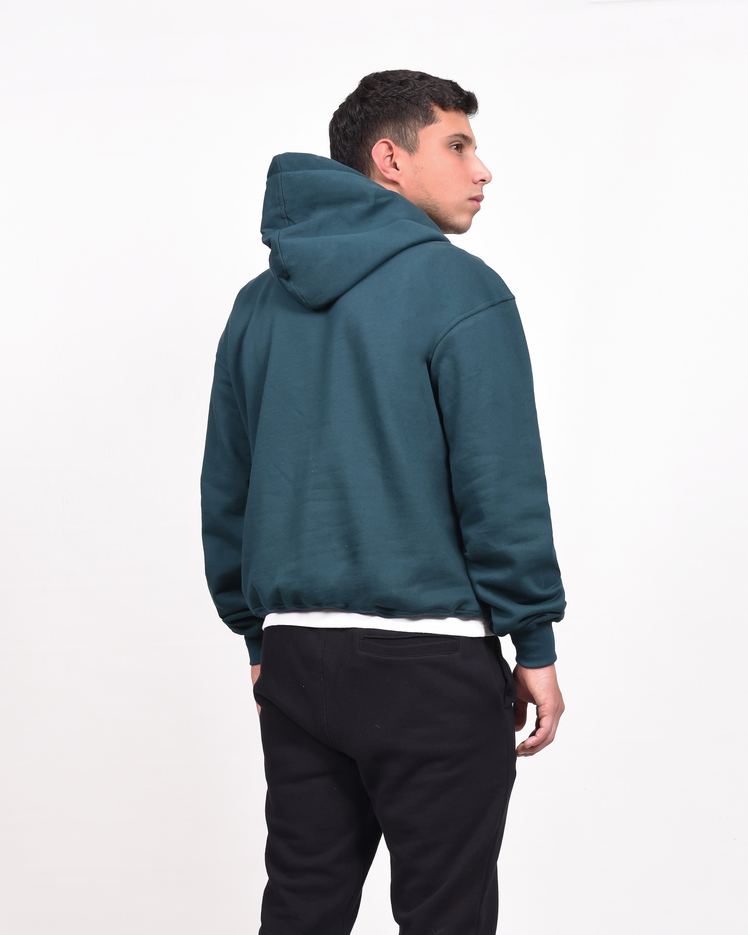 Hoodie Verde Básico Oversize