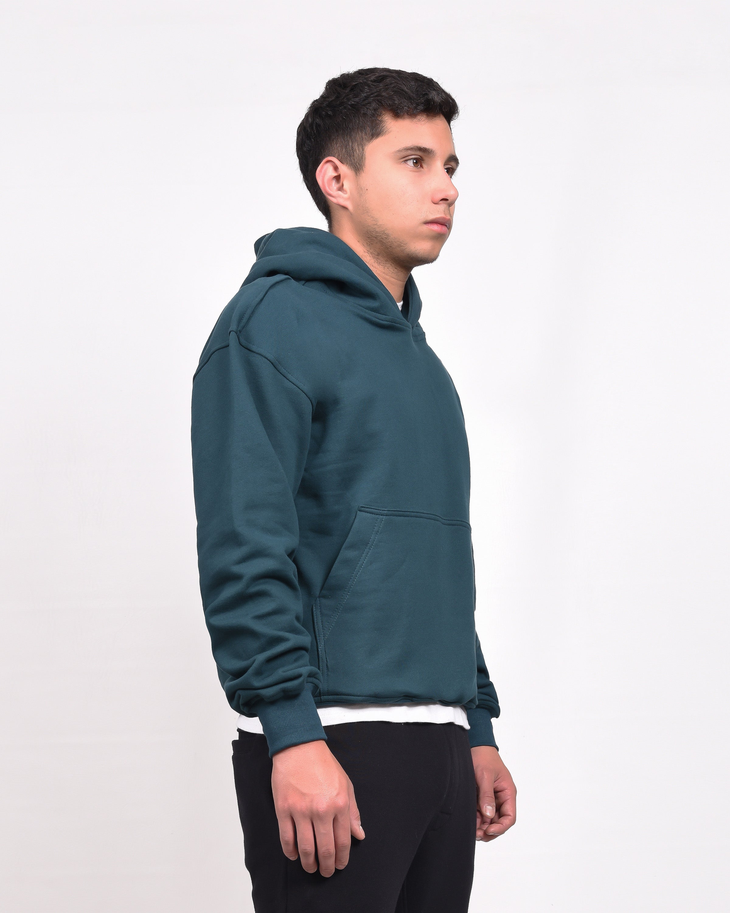 Hoodie Verde Básico Oversize